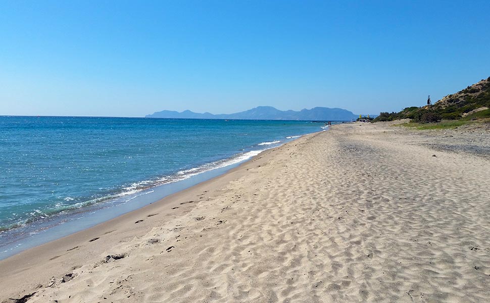 Helona Beach at  Kardamena, Kos 