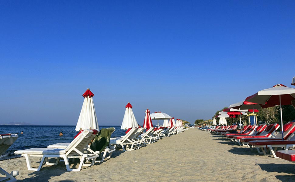 Tigaki beach ideal for families