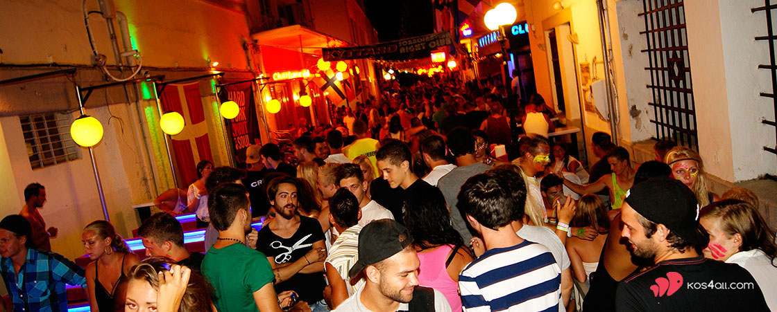 Kyttaro Club in bar street - Kos town