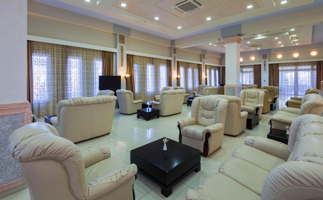 Reception - sitting area at Gaia Palace Hotel