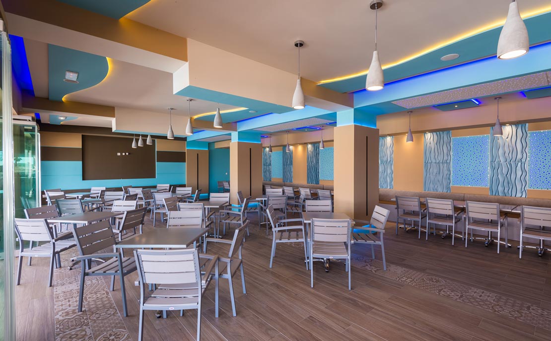 Pool bar interior at Gaia Village Hotel